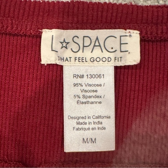 l*space Robyn V Neck Midi Dress in Cabernet Sheath Dress Size Medium NWOT - Picture 5 of 8